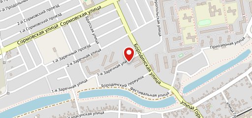 Пекарня на Заречной на карте