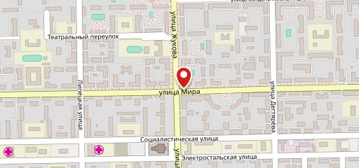 Мирный на карте