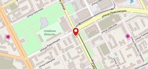 Жёлтая лисица на карте