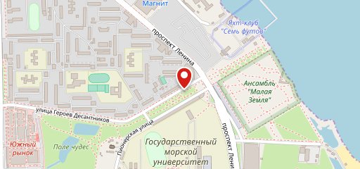 Меню Shop R&R на карте
