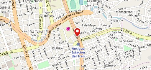 Asadero El Rancho Llanero Avenida La Estacion на карте