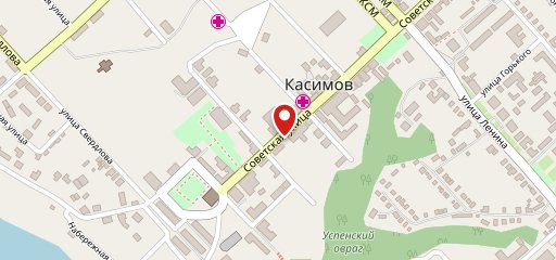 Касимовская ладья на карте