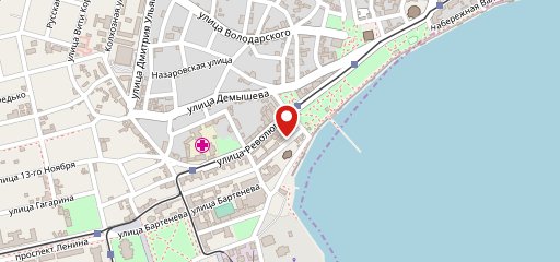 Молочное на карте