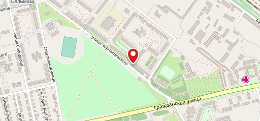 Молодёжное на карте