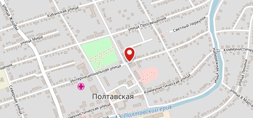 Молодежный на карте