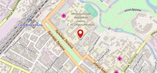 Молодежное на карте