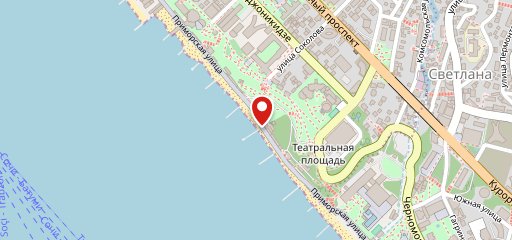 Морской скат на карте