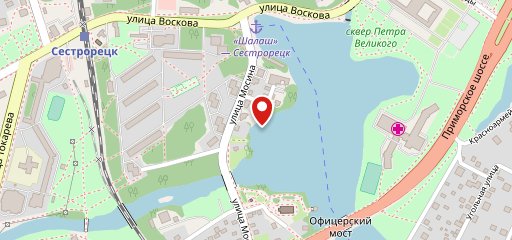 На берегу на карте