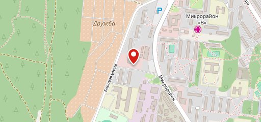 На Боровой на карте