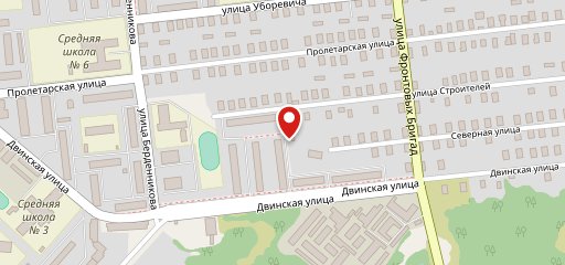 На Двинской на карте