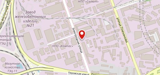 На Электродной на карте