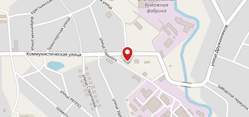На Горького на карте