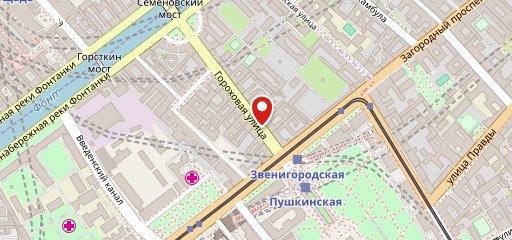 На Гороховой на карте