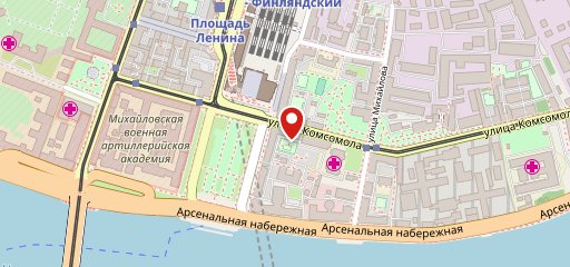 На Комсомола на карте