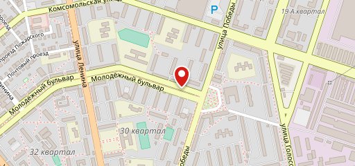 Молодёжное на карте