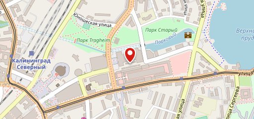 На самом верху на карте