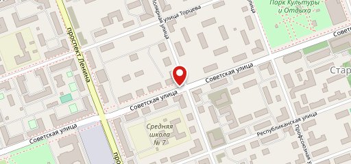 На Советской на карте