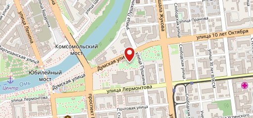 На Театральной на карте