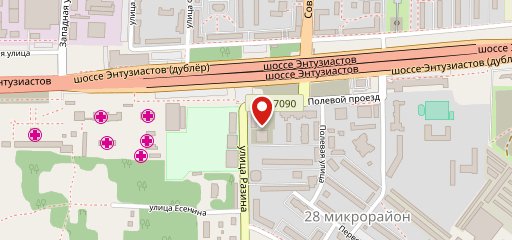 На задворках на карте