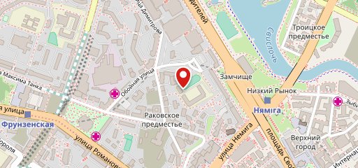На Замковой на карте