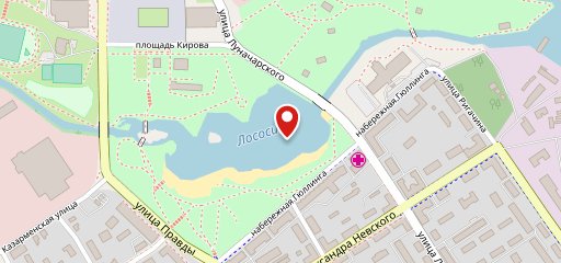 Набережная на карте