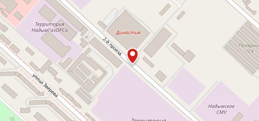 Надым на карте