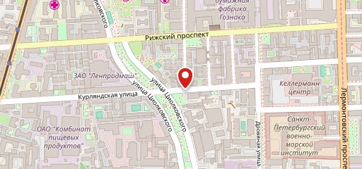 Столовая на карте