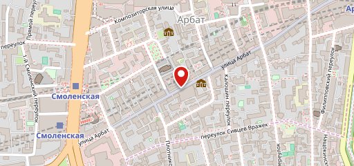 Настоишная на карте