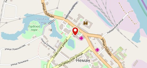 Неман на карте