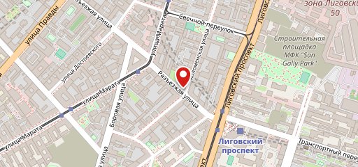 Невские берега на карте