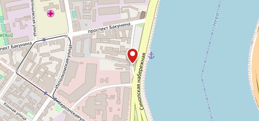 Нева на карте