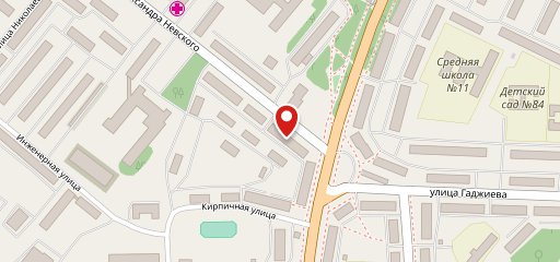 Невское на карте
