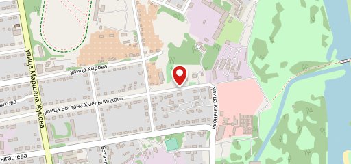 Ночной Абакан на карте
