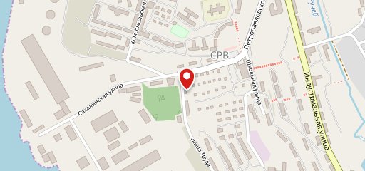 Ночной квартал на карте
