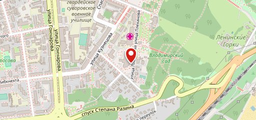 Октябрьский на карте