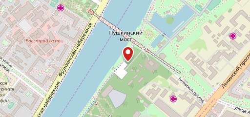 Оливковый пляж Рыбторга на карте