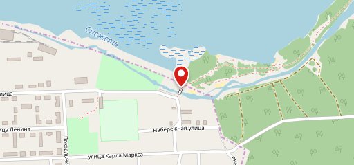 Белый берег на карте