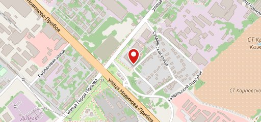 Красочное кафе на карте