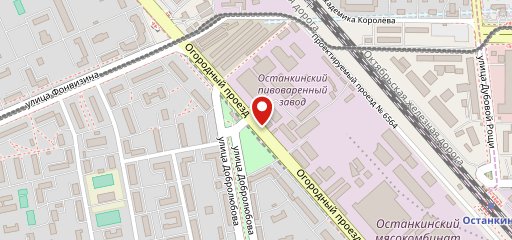 Останкинский пивоваренный завод на карте