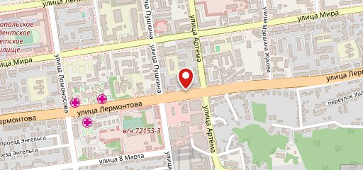 Отдел полиции №1 УМВД России по г.Ставрополю на карте