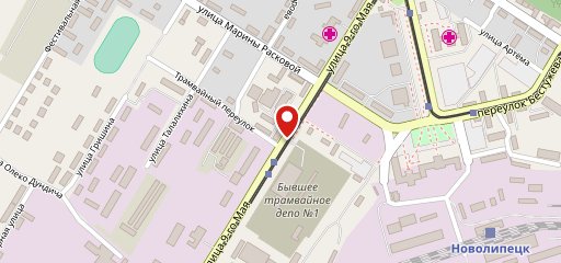 Отдел рабочих столовых, ОАО "НЛМК" на карте