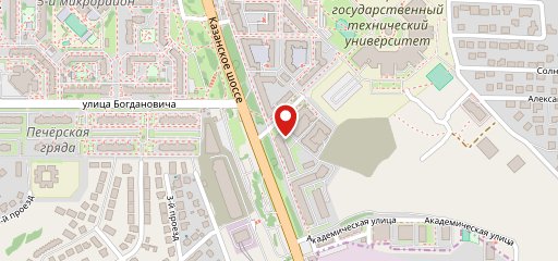 Круглосуточная сауна На Казанке на карте