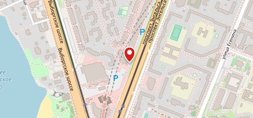 На Озерках на карте