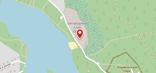 Озерный на карте