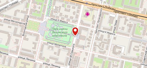 Парк-кафе на Горького на карте