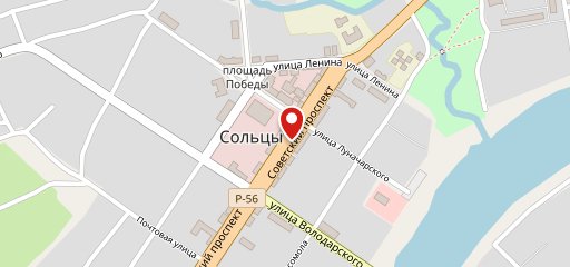 Паркинг пицца и суши на карте