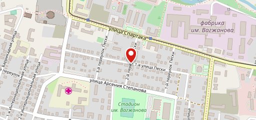 Пекарня горячий хлеб на карте