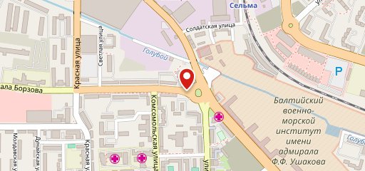 Первая хачапурная в Калининграде на карте