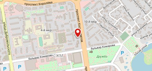 Питипеть, развлекательный центр на карте