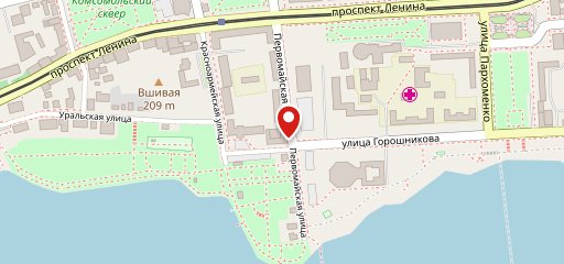 Пиццерия на Первомайской на карте